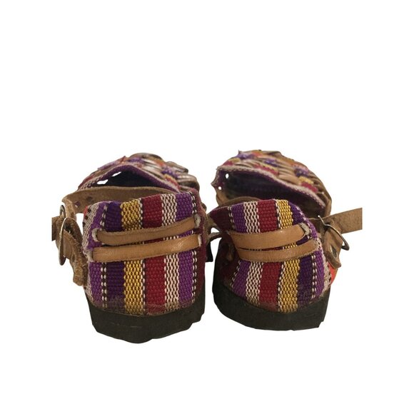Handwoven Multicolor Kids toddler size 8 Adjustable Straps Sandals shoes - Picture 3 of 6
